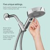 Brondell Nebia Yuba HandHeld Shower Head, 60" Stainless Steel Hose,