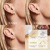 PABBEU Gold Hoop Earrings for Women Large Rhinestone Hoop Earrings