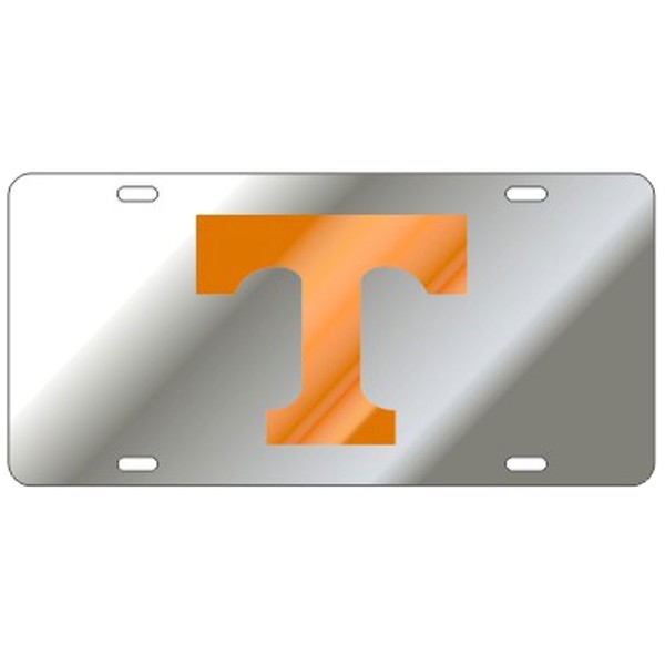 Craftique Tennessee Volunteers Mirror Laser Cut License Plate - Orange T