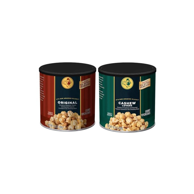 Gourmet Popcorn - Cashew Lovers & Original 10.5oz - 2