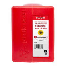 Recolector Rpbi Residuos Punzocortantes 7.5l Paq C/5 Piezas