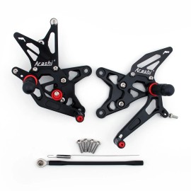 Rearset Rear set for Kawasaki ZX6R ZX 6R 2009-2023 GoldSpecification: M528-B023-Black, Model Number: M528-B023-Black
