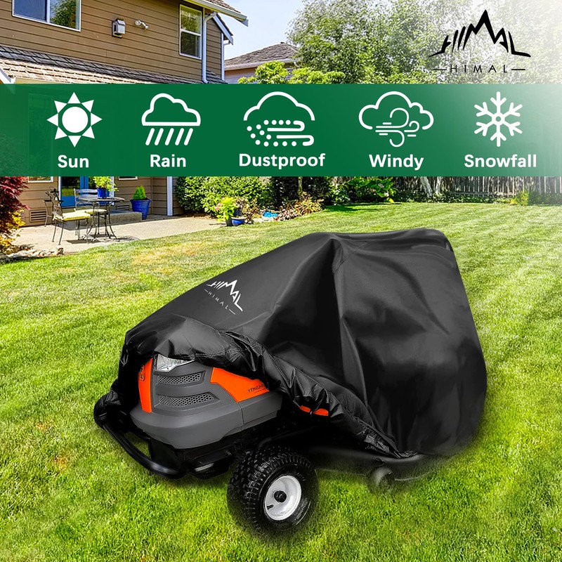 Himal Outdoors Pro Lawn Mower Cover - Heavy Duty 600D