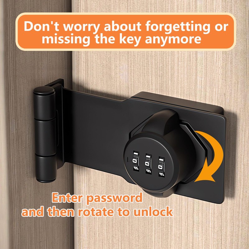 90 Degree Sliding Barn Door Lock and Latches - Cabinet
