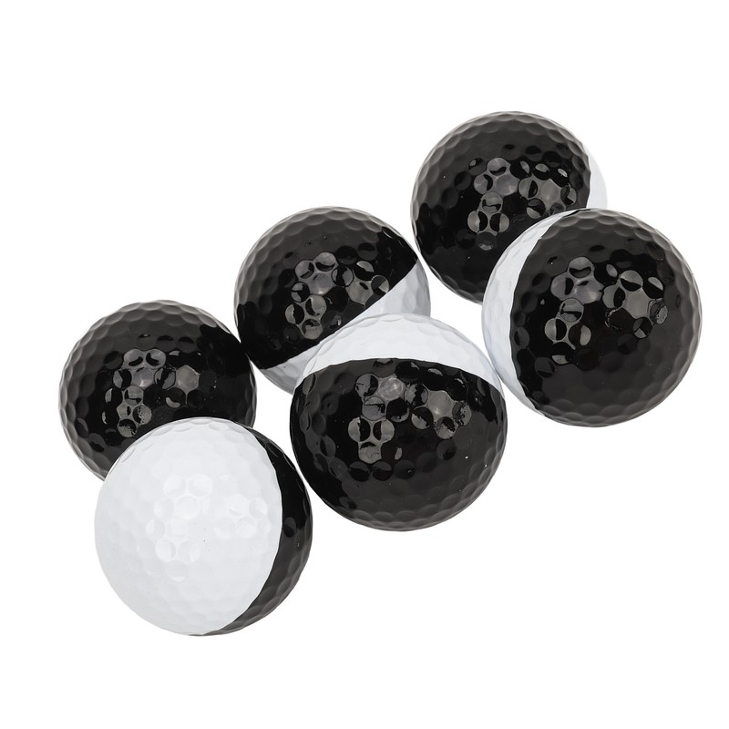 6PCS Golf Balls Synthetic Rubber Resin Putting Practice Ball for