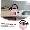 iplusmile 1pc Stainless Steel Whistling Kettle with Heat-Insulated Handle Water