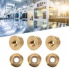 50Pcs Flange Nut Pure Copper Lock AntiSkid AntiLoose Fasteners Set
