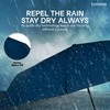 TANNESS Windproof Umbrella – 10-Rib Waterproof & Compact Umbrella with