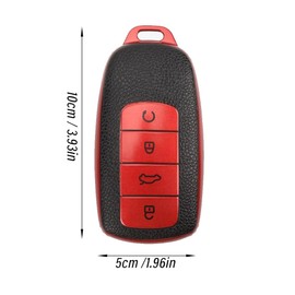 2 Pack Durable Car Smart Key Fob Case Cover and Premium TPU Protective Case Compatible with Chery Omoda 5 Tiggo 8 Pro Universal Car Accessories (Sliver) Key Protection Shell for Chery Automobile