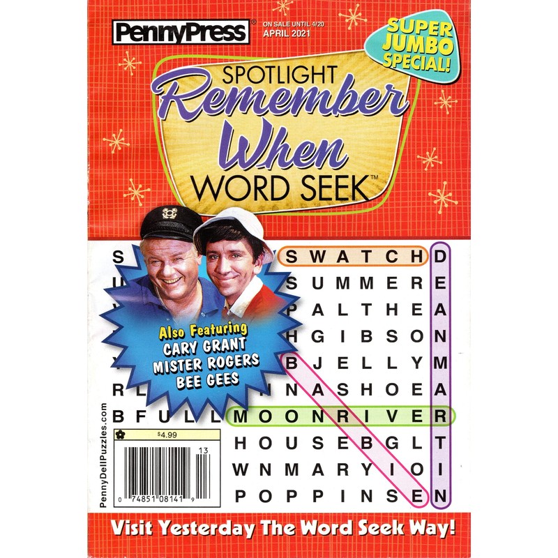 Penny Press Assorted Word Seek 4 Pack