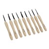 9PCS Crochet Hooks DIY Handcraft Ergonomic Crochet Needle with Wooden