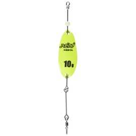 XESTA Spoon, Black Star Goby, 0.4 oz (10 g), 94.FY Fluorescent Yellow