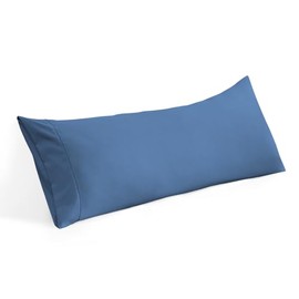 Body Pillow Cover 20x54 Body Pillow Case 100% Egyptian Cotton 600 Thread Count Soft, Skin- Friendly 1 Pack Body Pillowcase with Envelope Closure 20 x 54 Inches, Medium Blue