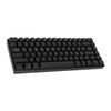 Mechanical Keyboard 82 Key RGB 3 Connection Modes Black Ergonomic