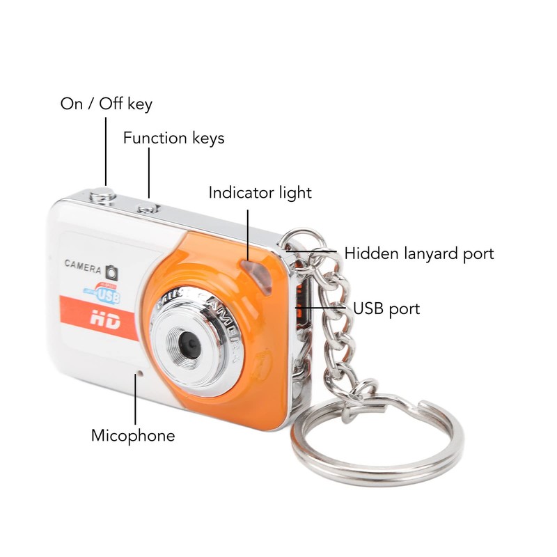 Tiny Camera Thumb Keychain Camera DV DVR Camera Camcorder Support
