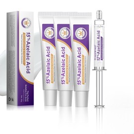 4 Piezas Crema Ácido Azelaico 15% Suero Facial – Sérum para el Rostro – Reducir Imperfecciones, Manchas y Rojeces,Crema Hidratante Facial Para Todo Tipo de Piel (Estilo I)