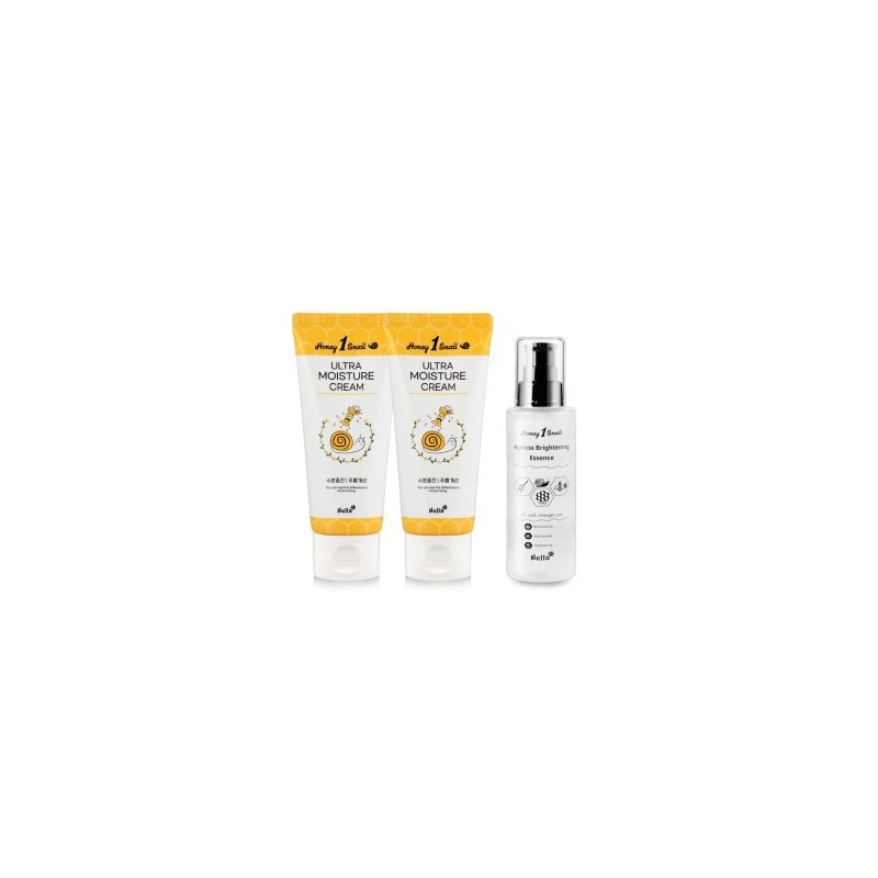 Honey One Snail Snail Cream 2 tube types + essence