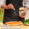 Salt Container Set of 2 - Round Bamboo Salt Cellar