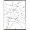 Vassa 39 1/2" High Black Wire Rectangular Metal Wall Art