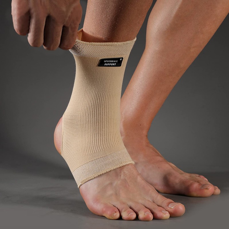 SPOTBRACE Ankle Brace Compression Sleeve(2 PACK),Breathable Ankle Support For Men