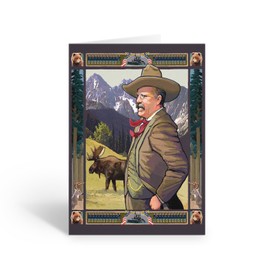 Stonehouse Collection Theodore 'Teddy' Roosevelt note card - 10 Boxed Cards & Envelopes