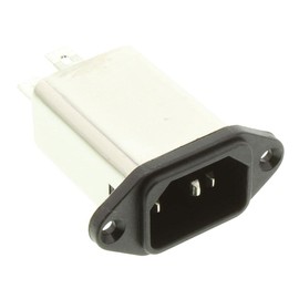 IEC Inlet, Filtered, 1A, Filtered IEC Power Entry Modules, Qty X 1 | FN9222R-1-06