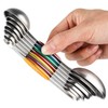 Magnetic Measuring Spoons Set of 7 Stainless Steel Stackable Dual