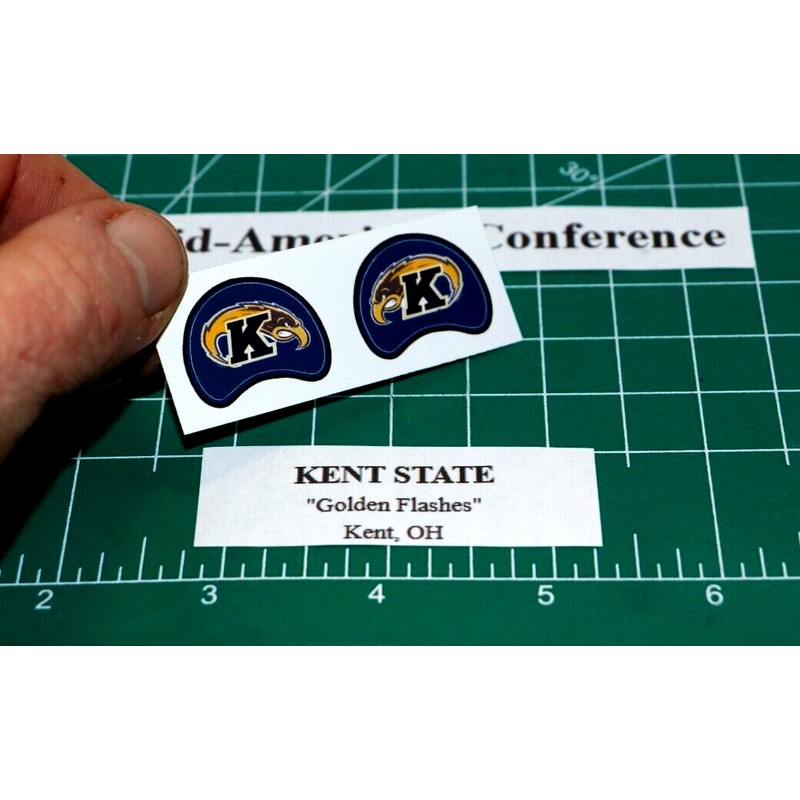Kent State Golden Flashes *DIECUT DECALS* for Football Gumball Helmets