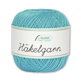 Frida's Wollhaus Rellana 50 g Crochet Yarn 100% Cotton | 13 Colours to Choose From | Crochet Handmade (30 | Turquoise)