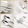Heavy Duty Silverware Set for 12, 18/10 Stainless Steel, 60