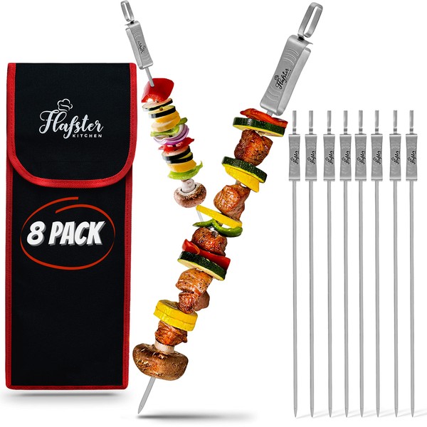 FLAFSTER KITCHEN "FLAFSTER KITCHEN BBQ Skewers for Grilling - 16"