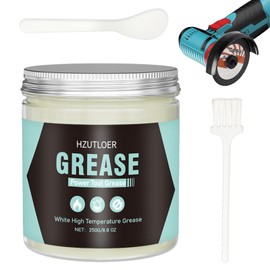 250g White Lubricating Grease,High Temperature Grease,Noise Reduction,Rustproof & Long-Lasting for Power Tool,Auto Wheel Bearings,Industrial Mechanical Components