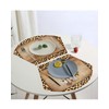 Round Table Placemats Set of 5 Dressing Table Leopard Background