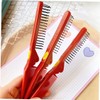 Vaguelly 4Pcs Portable Folding Hair Styling Combs Lightweight Static Partition