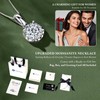 Moissanite Necklaces for Women, 1CT/2CT/3CT Solitaire Pendant with D Color