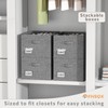 FHSQX 2 Pack Shoe Organizer for Closet,Fits up to 24