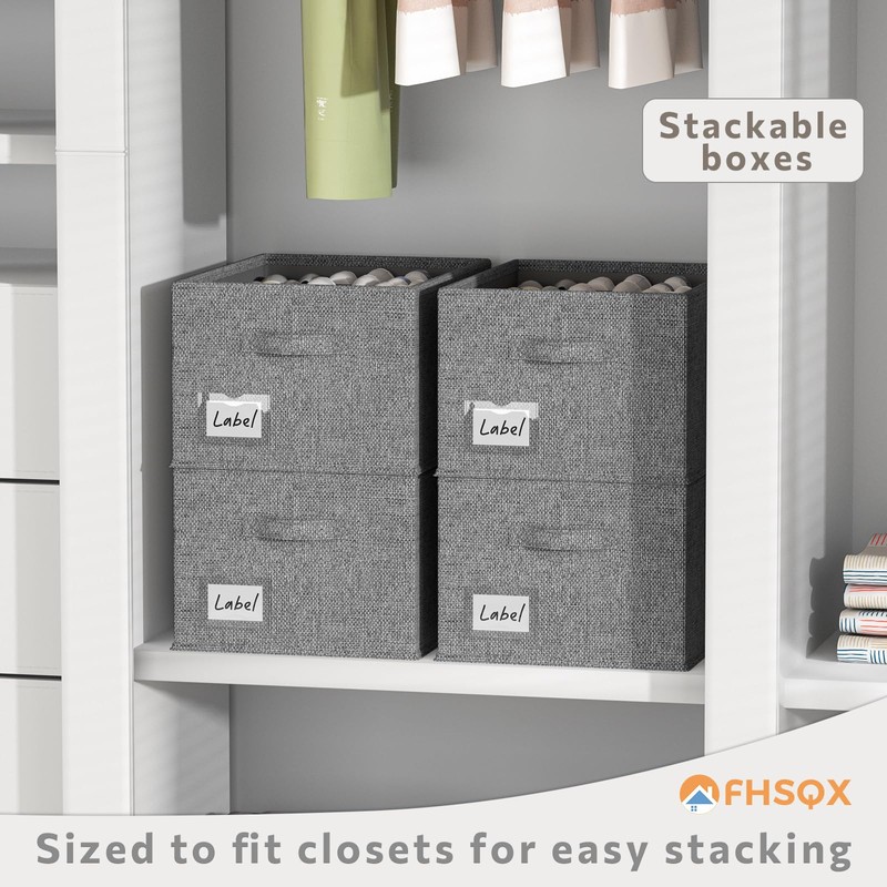 FHSQX 2 Pack Shoe Organizer for Closet,Fits up to 24