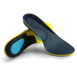 Entonyper Gel Active Cell Work Insoles, Sports Work Insoles for Unisex with Anti-Odor Technology, Cushioning and Shockproof, Size 5-12