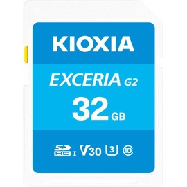 KIOXIA KLNEB032G SD Card, 32 GB, SDHC, UHS-I U3, V30, Class 10, Maximum Read Speed 100 MB/s, Write Speed 50 MB/s, 4K Compatible, Made in Japan
