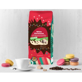Crazy Cups Flavored Ground Decaf Christmas Coffee, Decaffeinated White Christmas Coffee in 10 oz Bag, For Brewing Flavored Hot or Iced Coffee, (Pack of 1)