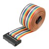 sourcing map IDC Rainbow Wire Flat Ribbon Cable 20 Pins