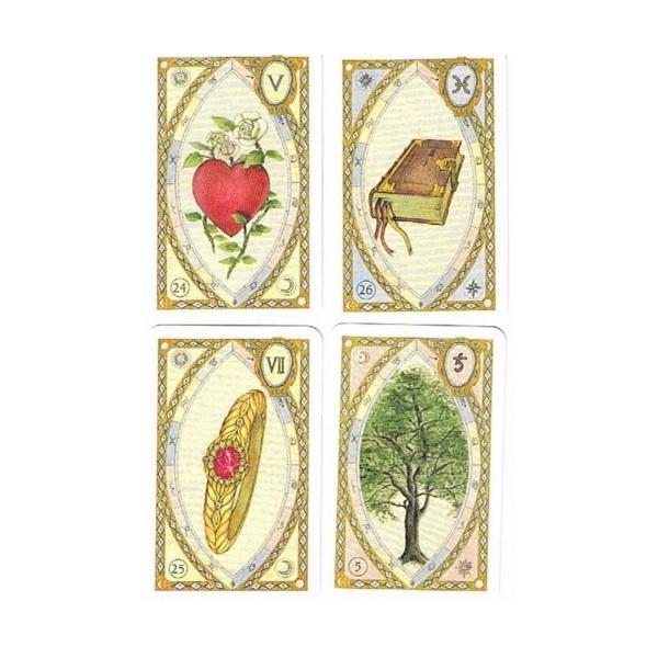 Lenormand Wahrsagekarten (Fortune Telling Cards with Astrological Symbols)