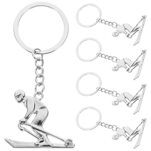 Pack of 15 Ski Keyrings, Snowboard Keys, Ski Charm Keyring,