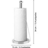 Toallero de Papel de Acero Inoxidable para Cocina Soporte Antideslizante