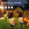 Luces Solares Halloween de Calavera, Estacas para Jardin Halloween, Impermeable