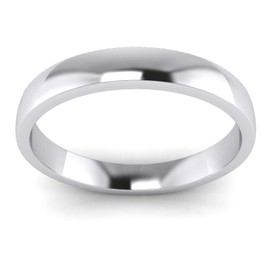 LANDA JEWEL 3mm Heavy Sterling Silver Comfort Fit Polished Womens Wedding Ring Plain Band (4)