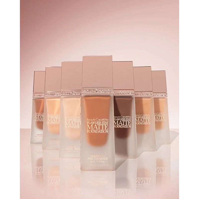 Beauty Creations - Flawless Stay Base Líquida Mate 24h 25n