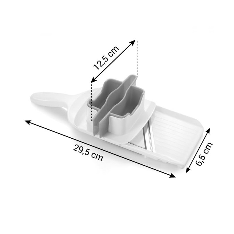 Tescoma 643850 Mandolina con presa multifunzionale, 29,5 cm, linea HANDY