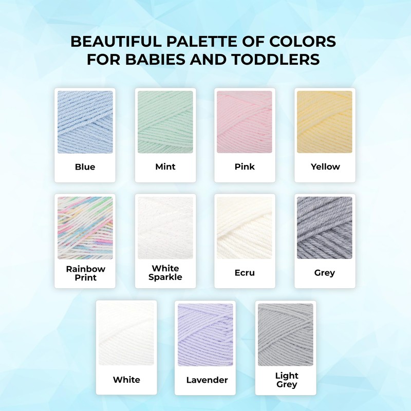 Mary Maxim Baby’s Best Pink Yarn for Crocheting and Knitting,