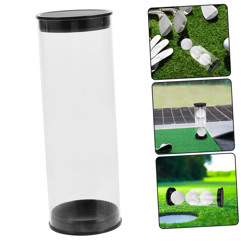 BESPORTBLE Golf Balls Storage Box Plastic Golf Tube Anti-Scratch Dust-Resistant